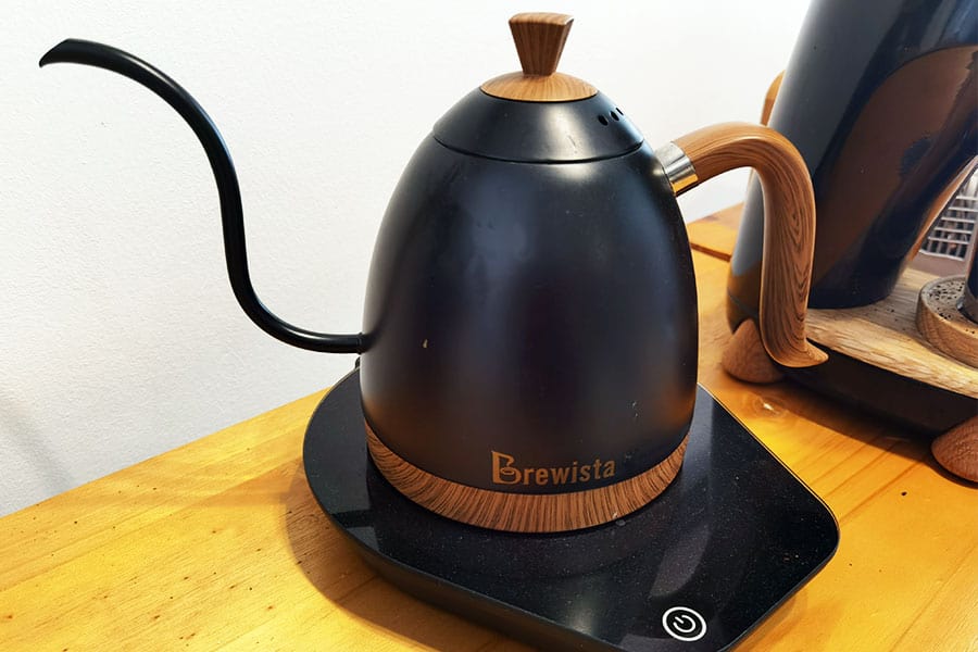 Artisan Electric Gooseneck Kettle Stainless/Wood