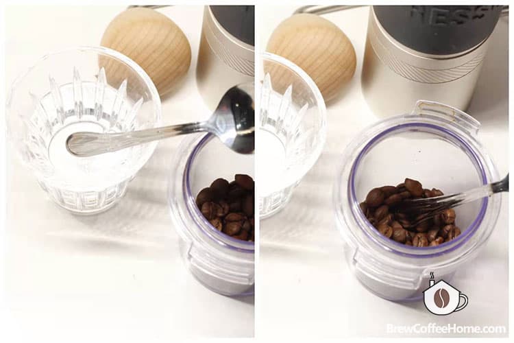 remove coffee grinder static