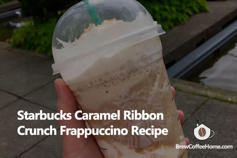 Homemade Starbucks Caramel Ribbon Crunch Frappuccino Recipe